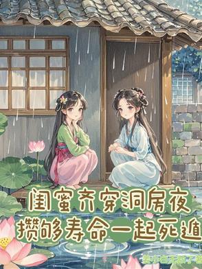闺蜜两人穿婚纱